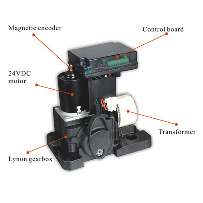 Automatic DC Sliding Gate Motor 24V 400Kg Opener With Solar System