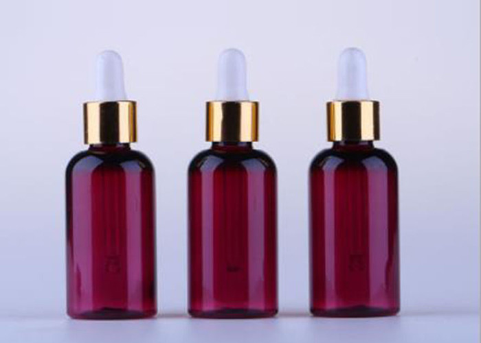 50ml PET Custom Cosmetic Bottles Essential Oil Packaging With Dropper