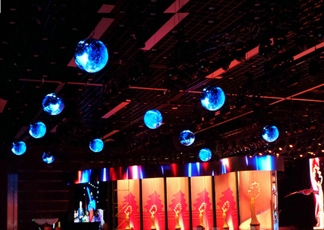 Flexible Ball LED Video Display Sphere Display Screen High Resolution Full Color Stage Backdrop