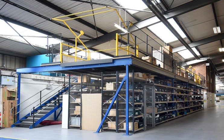2000kgs Loading Industrial Mezzanine Floors Steel Platform Multi Tier Racking