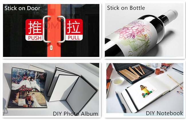 Back Glue Self Adhesive Sticker Paper