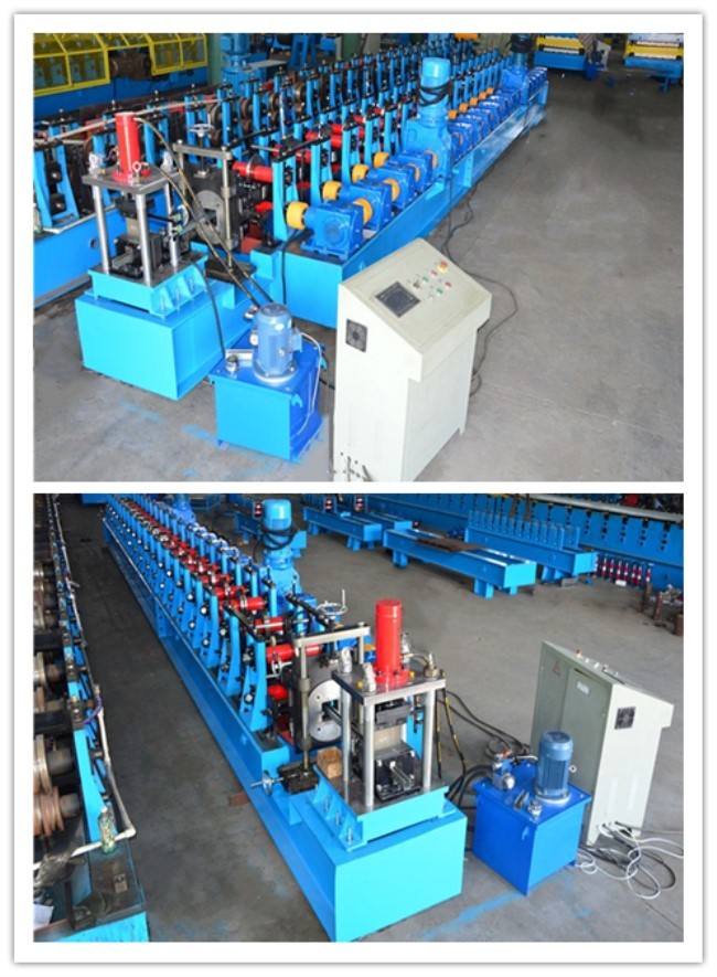 Construction Metal Roll Forming Machine Minimum Tolerance C / U Solar Frame Making