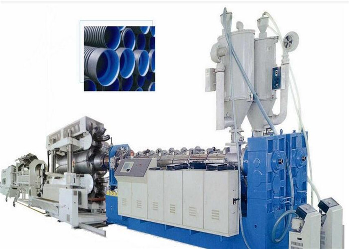Corrugated Pipe Twin Screw Extruder , Single Wall Corrugated Pipe Machine