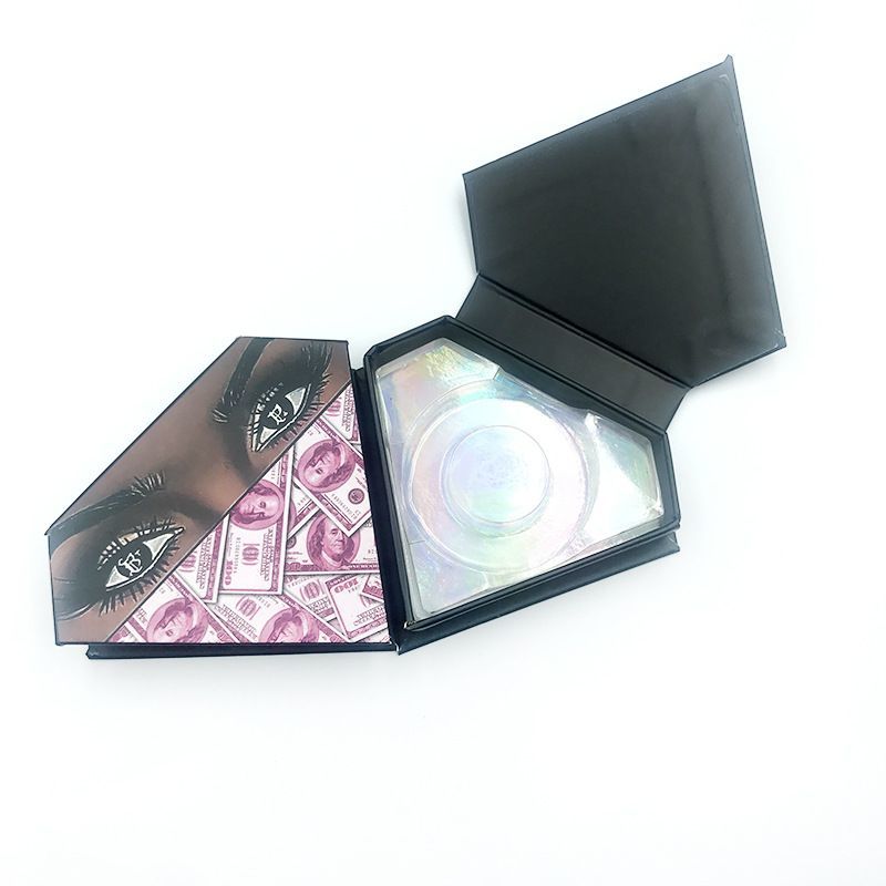 China Supplies OEM Wholesale High Quality Luxury Pink Paper Custom False Eyelashes Eyelash Lash False Nail Cardboard Magnet Packaging Packing Gift Cosmetic Box