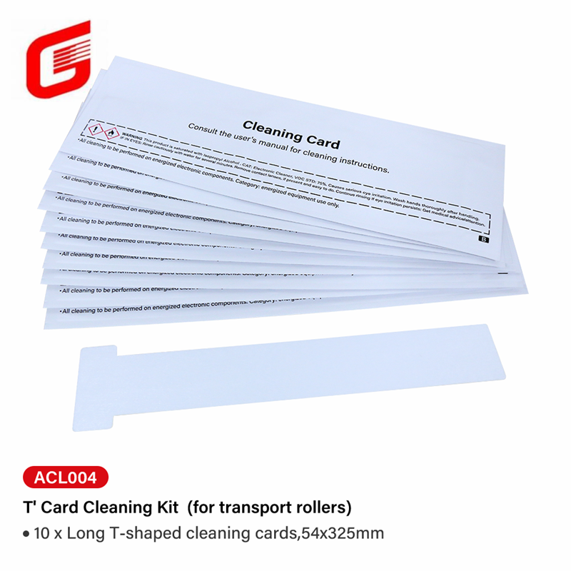 Card Printer ACL004 Alcohol Cleaning T Cards for Evolis Primacy Zenius Elypso Badgy100 Badgy200