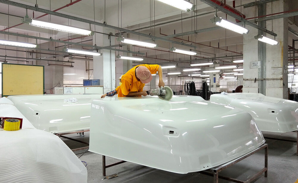 Light Weight Custom Fiberglass Car Parts Standard Size