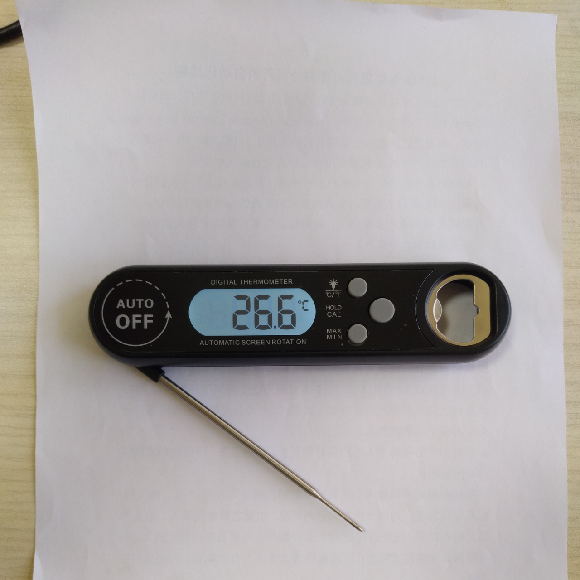 Electronic Digital Food Thermometer With Bottle Opener And Inside Magnet