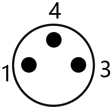 IP67 M8 Connector After Install Male 3P Shield 0.2m Cable Length