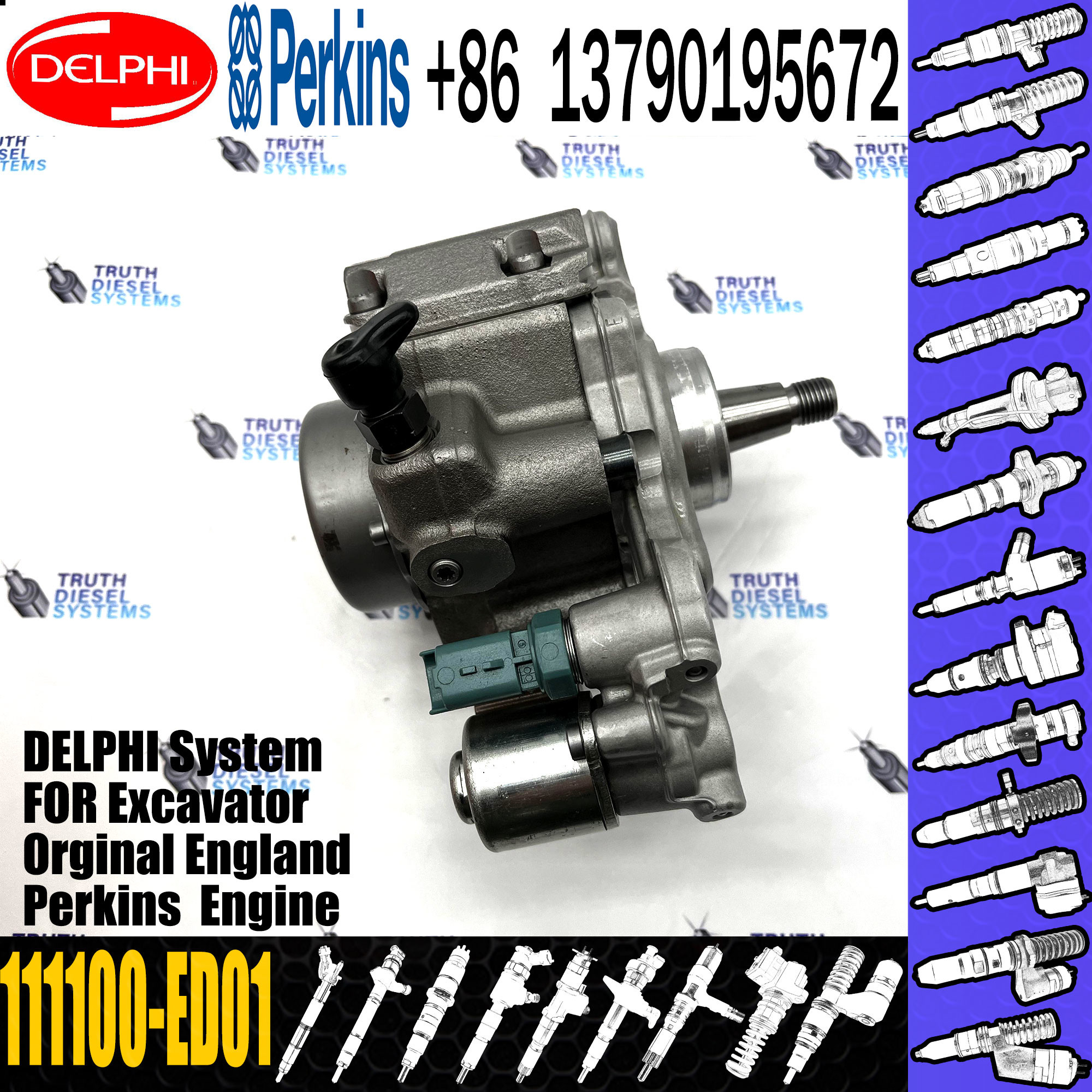 1111100-Ed01 Diesel Engine Fuel Pump H5 High Pressure Pump Assembly