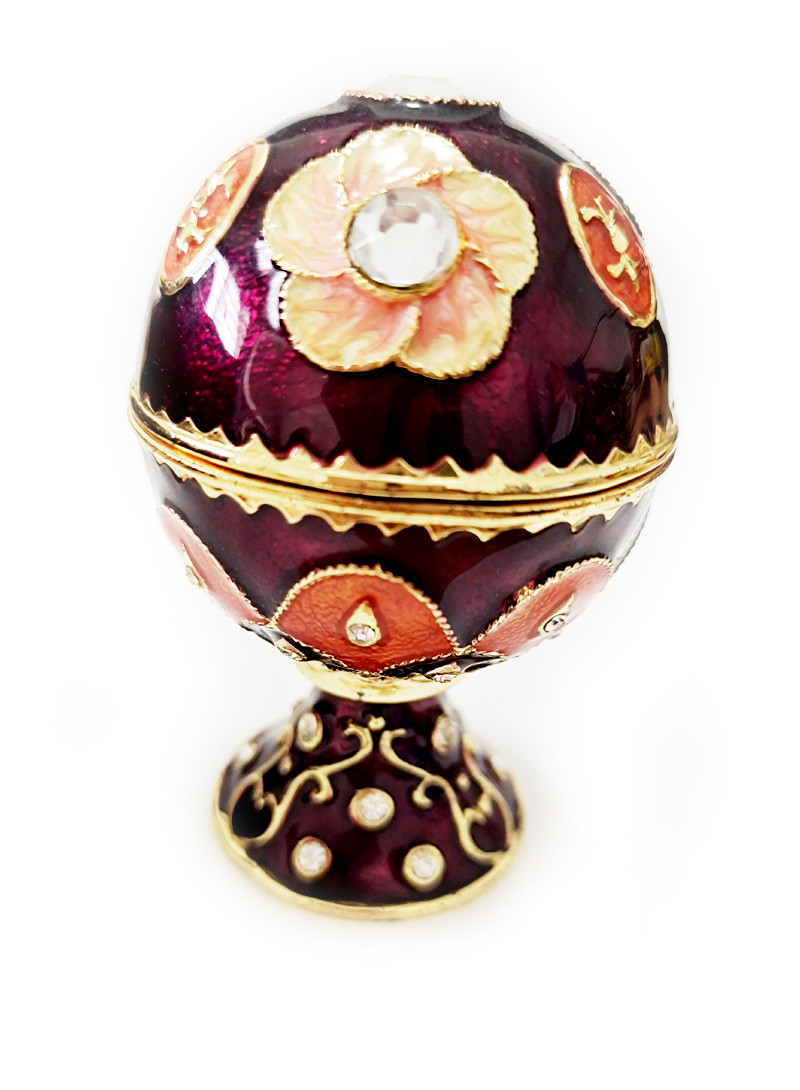 Faberge Egg Trinket Box Faberge Egg Trinket Box Egg Shaped Jewelry Box for Women Egg Trinket Box Gift Birthday Gifts