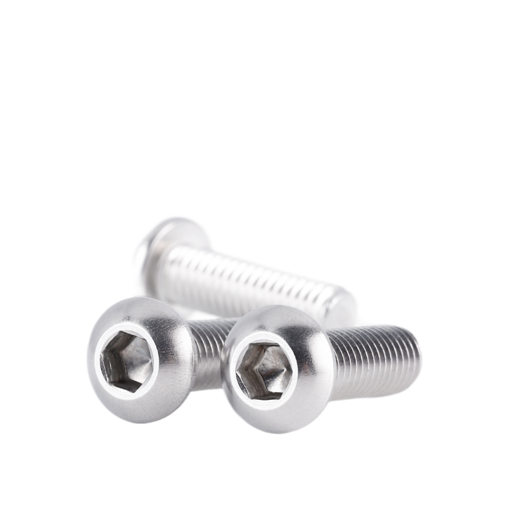 Stainless Steel Hex Socket Button Head Cap Machine Screws with ISO9001 2015 Certificate