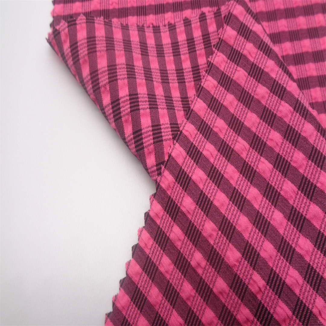 139GSM Stripe Sports Clothing Fabric 92% Polyester 8% Spandex 150cm