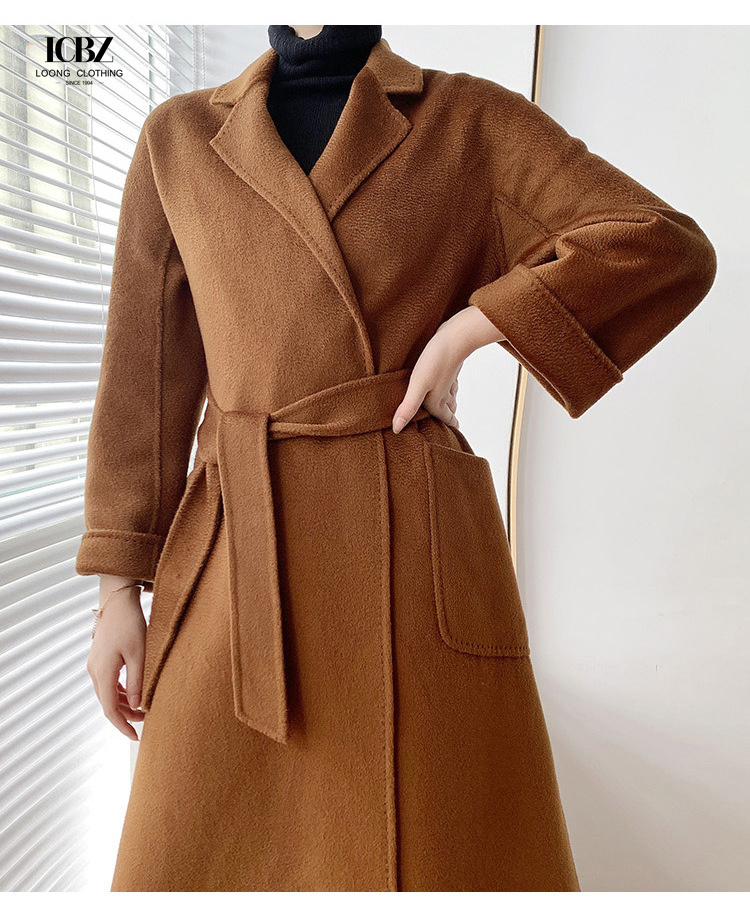 Plus Size Autumn Winter Wool Woolen Long Cardigan Jacket Woman Crop Jacket Ladies Overcoat