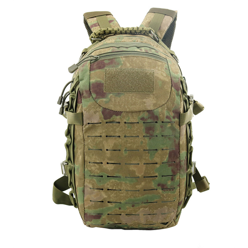 25L 900D Oxford Fabric Waterproof Daysack with Laser-Cut Molle Assorted Logo Accepted