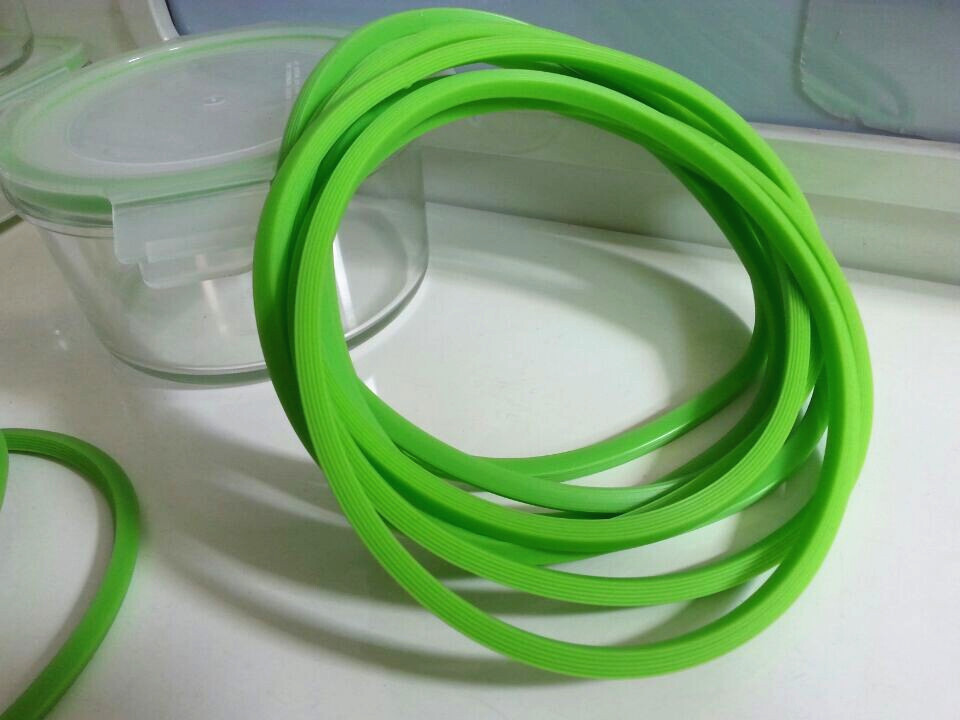 Durable Flat Silicone Rubber Gasket Rings Tear Resistance For Glass Container