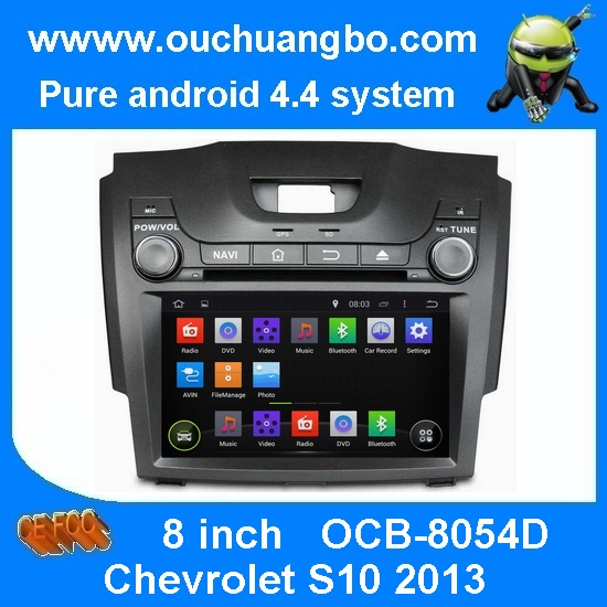 Ouchuangbo Car Radio GPS Stereo Multimedia Kit for Chevrolet S10 2013 Android 4.4 3G Wifi AUX input OCB-8054D