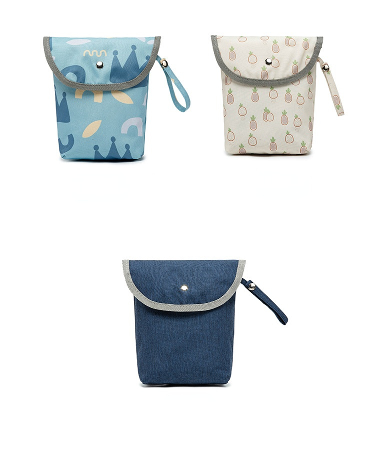 Wholesale Infant Cloth Toilet Diaper Bag Mini Waterproof Wet Dry Package for Baby Nappy Pouch Reusable Bag