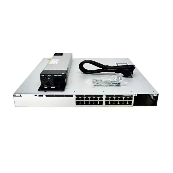 C9300-24U-A 24-Port POE Network Switches 8GB DRAM 1100W AC Power Supply for Networking