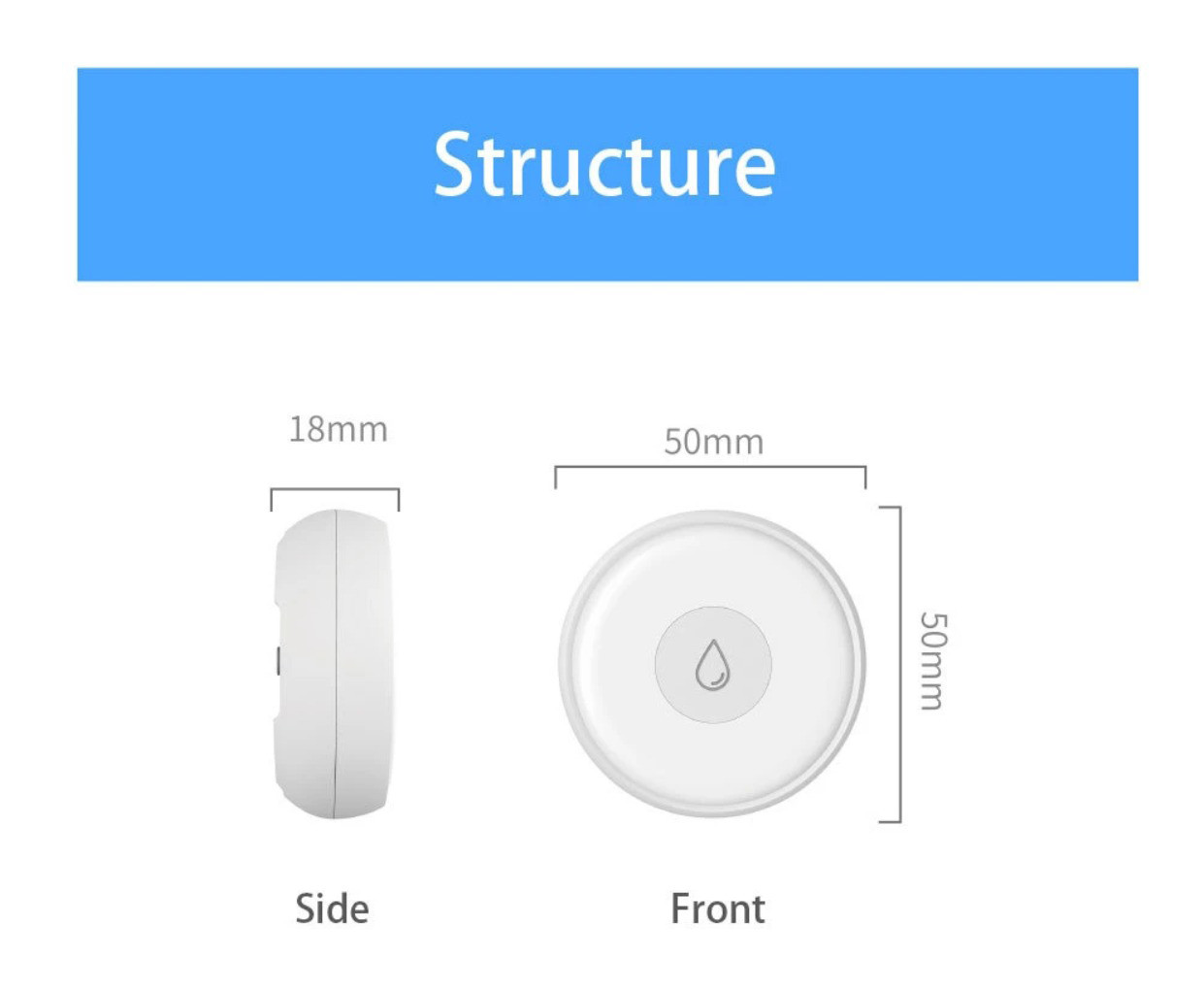 Smart Home Wifi Tuya Zigbee Water Leak Detector Smart Home Mobile Phone Remote Alarm Overflow Sensor Linkage Alarm