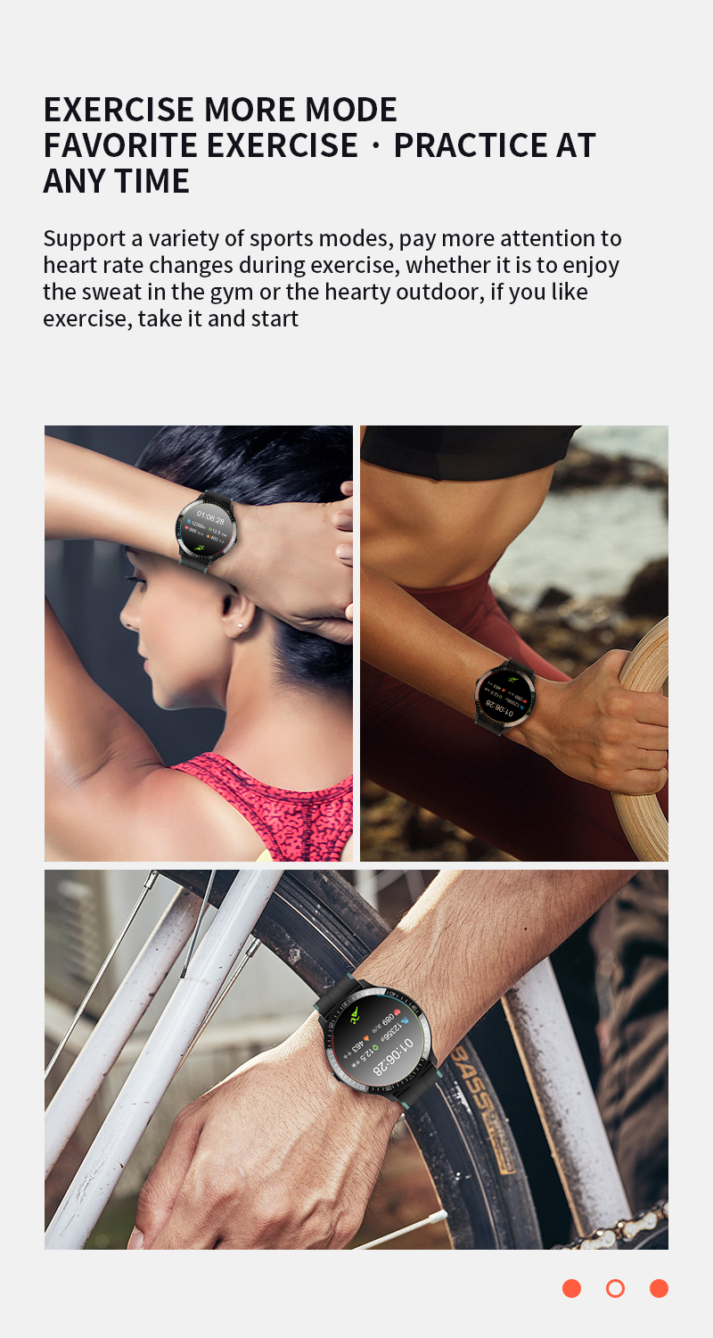 1.28inch Full Touch SmartWatch 200mAh Circle Color Wake Up Bluetooth Call Smart Watch