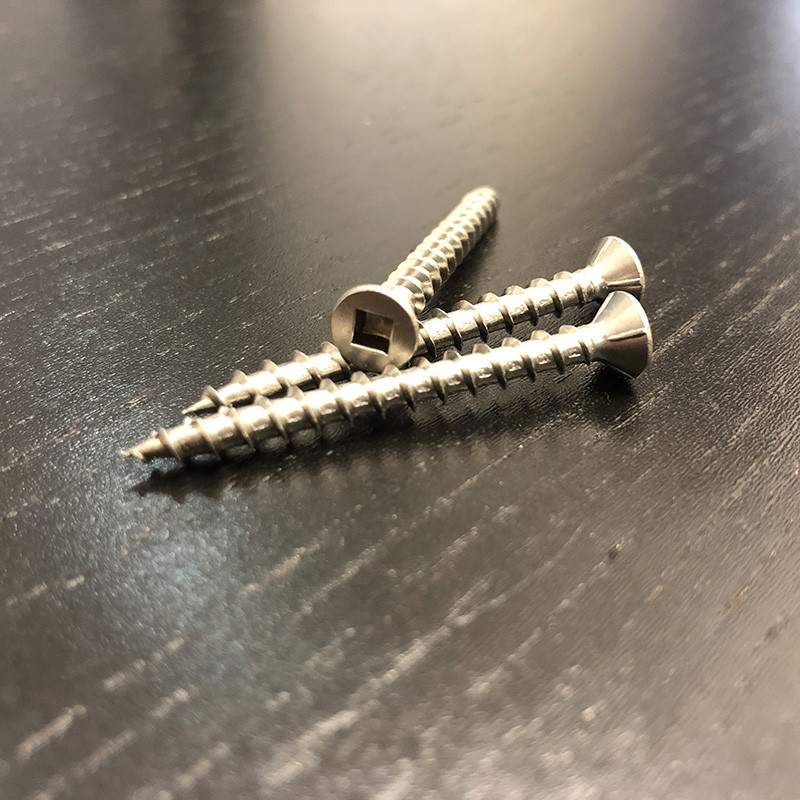 10G X 45mm Wood Deck Screws #2 Square Drive Type 17 304 Stainless Steel Timber Screws
