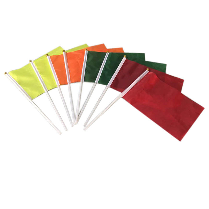 Custom Outdoor Country Mini Flags Hand Held Polyester Fabric Soft And Washable