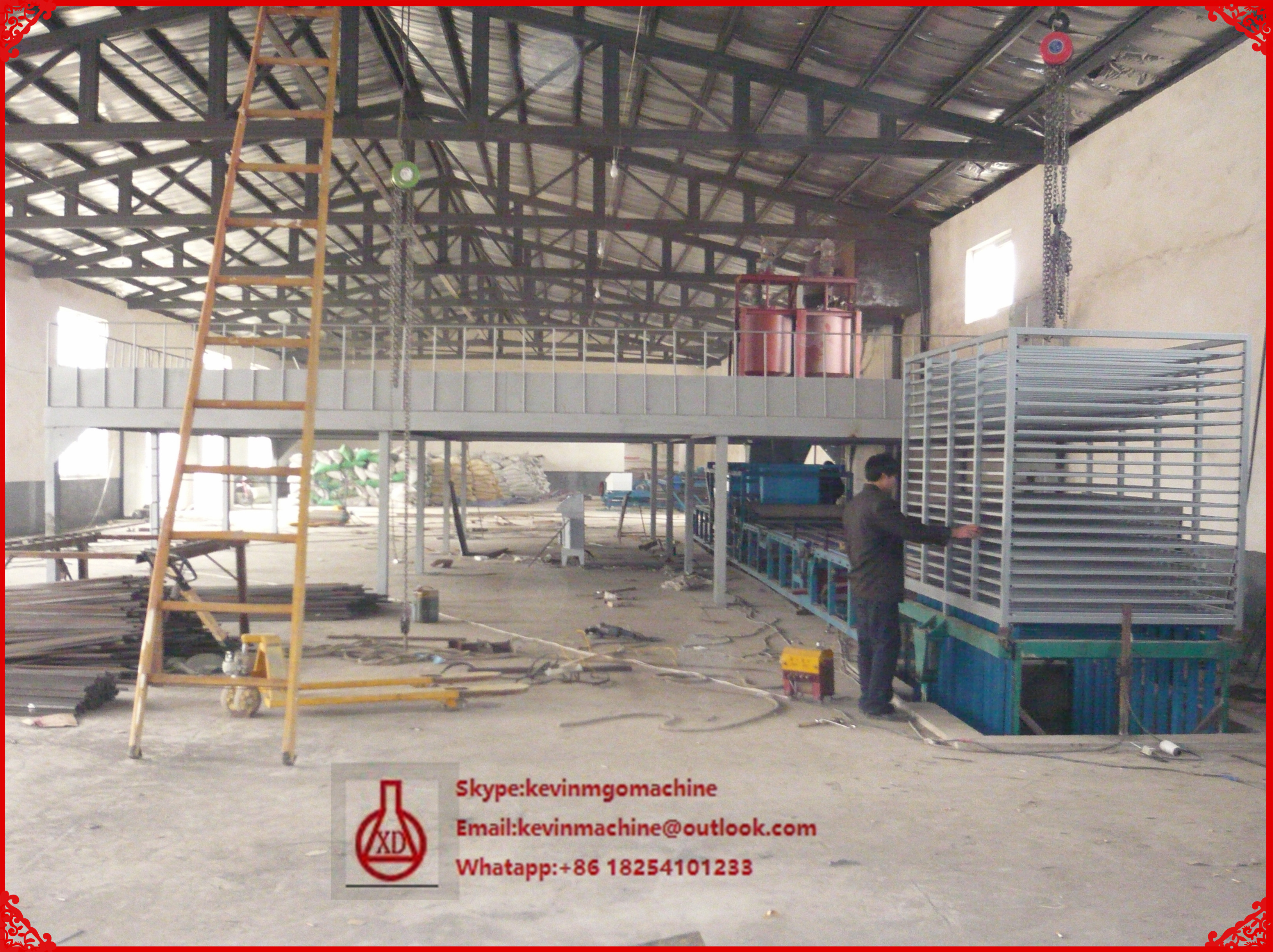 Eco Friendly Mgo Sandwich Panel Machine With 2000 SQM Large Capacity XD-A