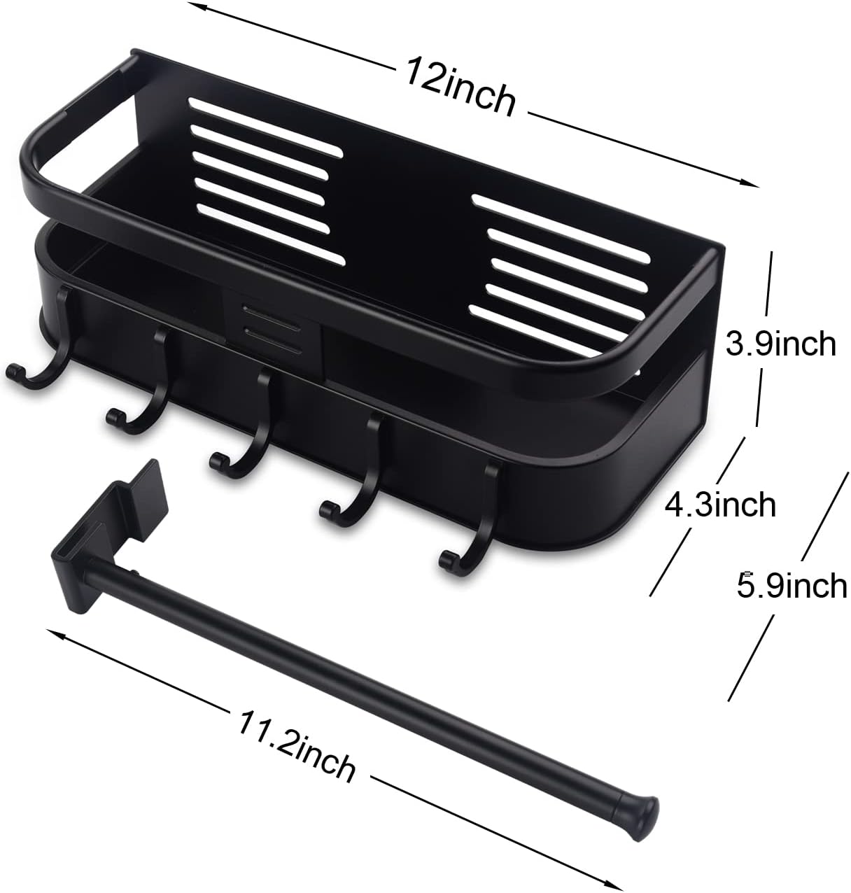 Integrated Hooks Griddle Grill Caddy for Blackstone Grills BBQ Tool Accessory Organizer