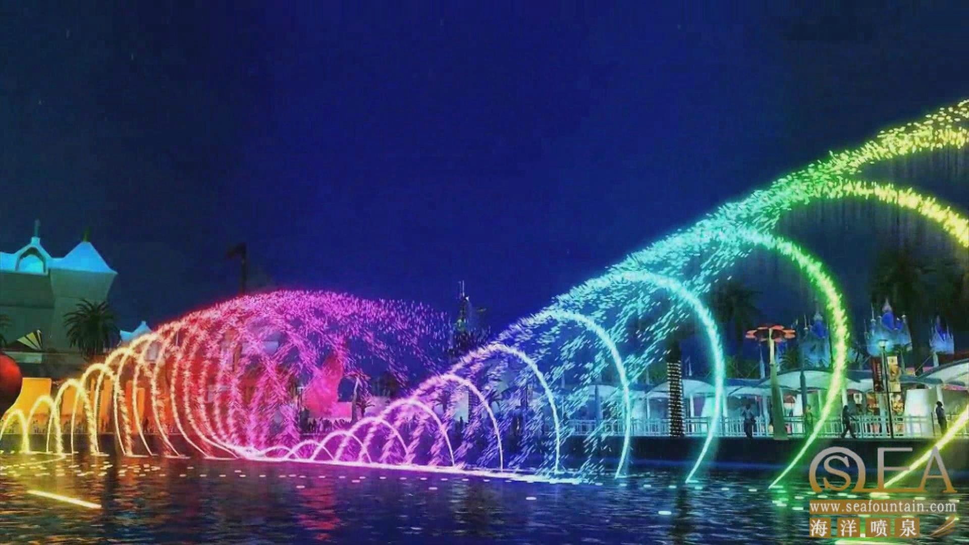 Mall Program Control Floating Fountain 380V 220V 50HZ