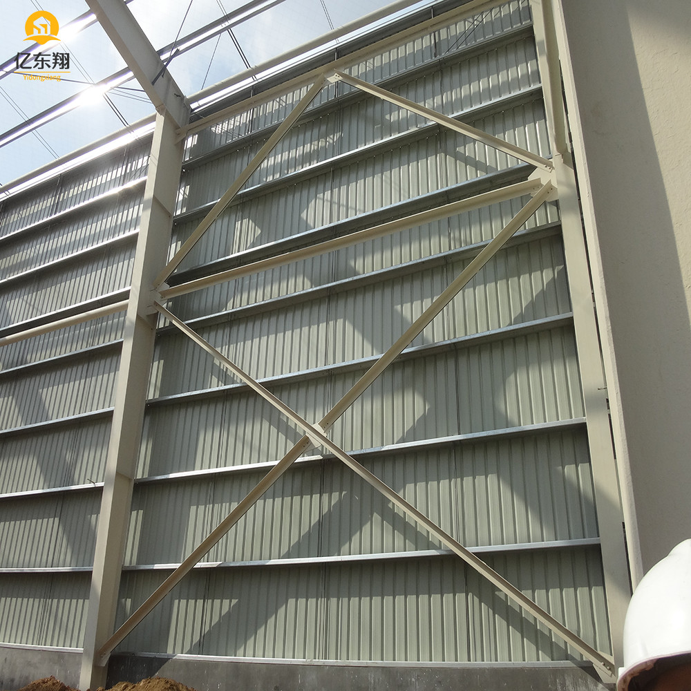 Customizable Steel structure warehouse with H Section Frame and Steel Color Sheet Wall Panel