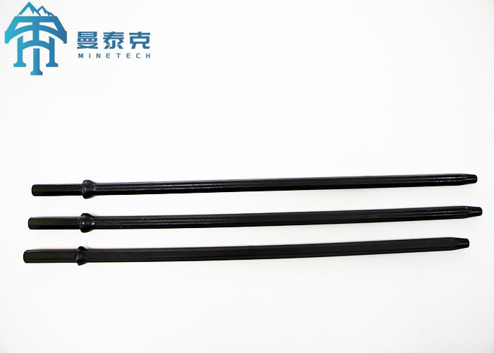 Hexagonal Drill Extension Rod , H22 11 Degree Rock Drill Rod Steel MTH