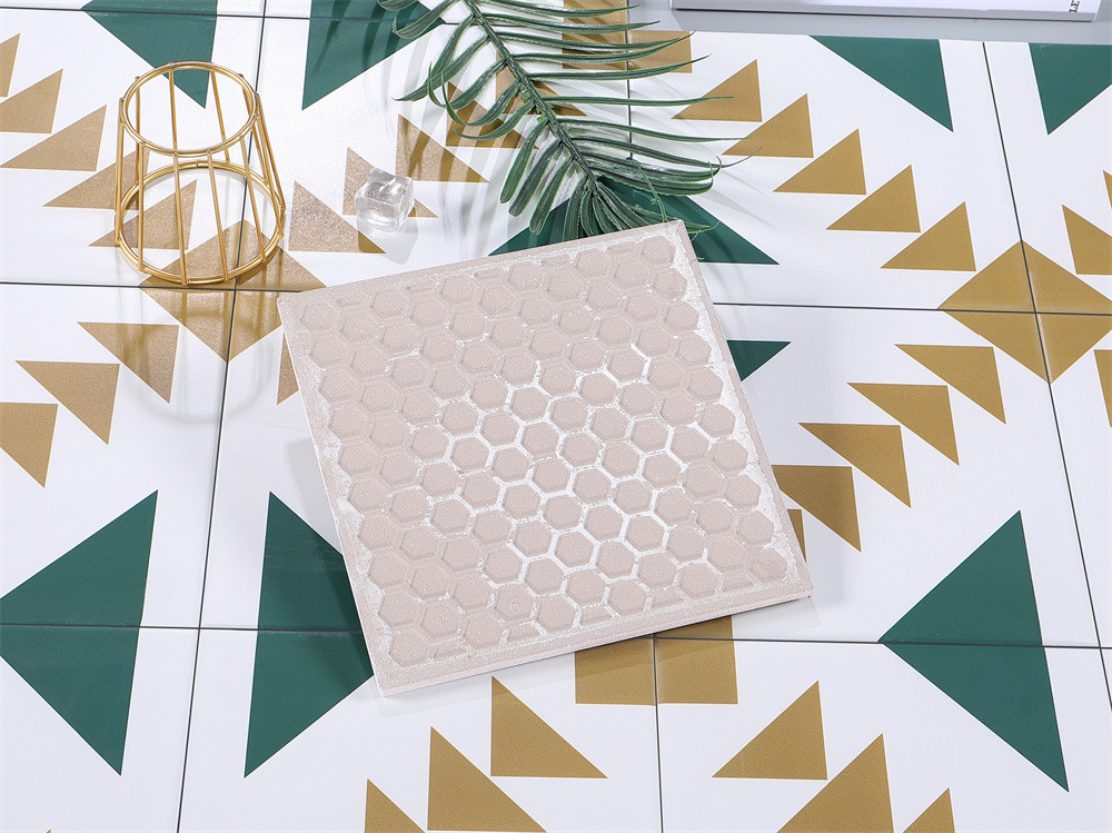 Yellow And Green 200x200mm Ceramic Rustic Tiles For Bathroom And Durable Wall Tile For Balcony