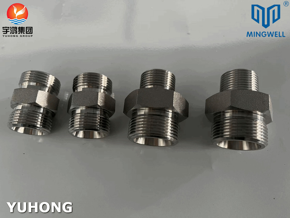 316L Hydraulic Straight Adapter Fitting Stainless Steel
