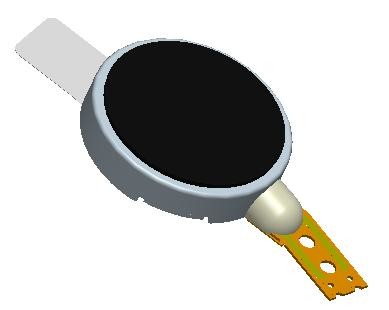 1020 Flat Coin Precision Microdrives Vibration Motor For Beauty Instrument