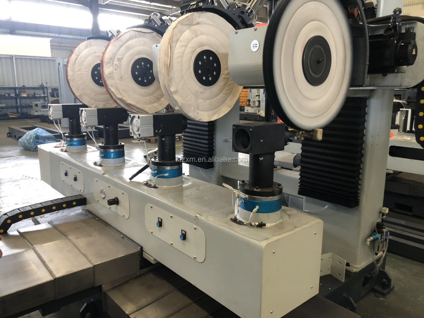 Six Axis Four Station CNC High Precision Metal Polishing Machine For Brass Handle