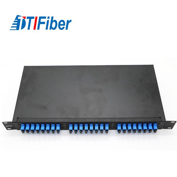 19 Inch Fiber Optic Termination Cabinet , Terminal Box Fiber Optic FC SC ST LC