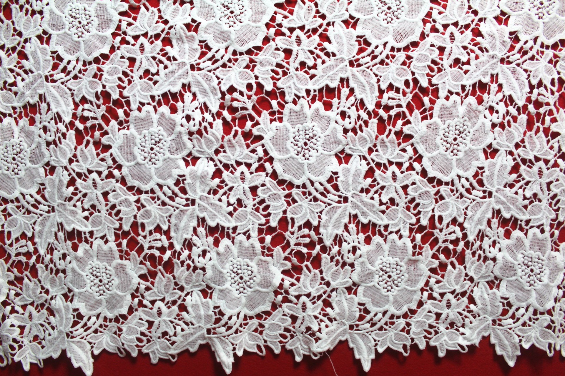 New dyeable lace fabric flower design black crochet cotton lace new design water soluble african fabrics