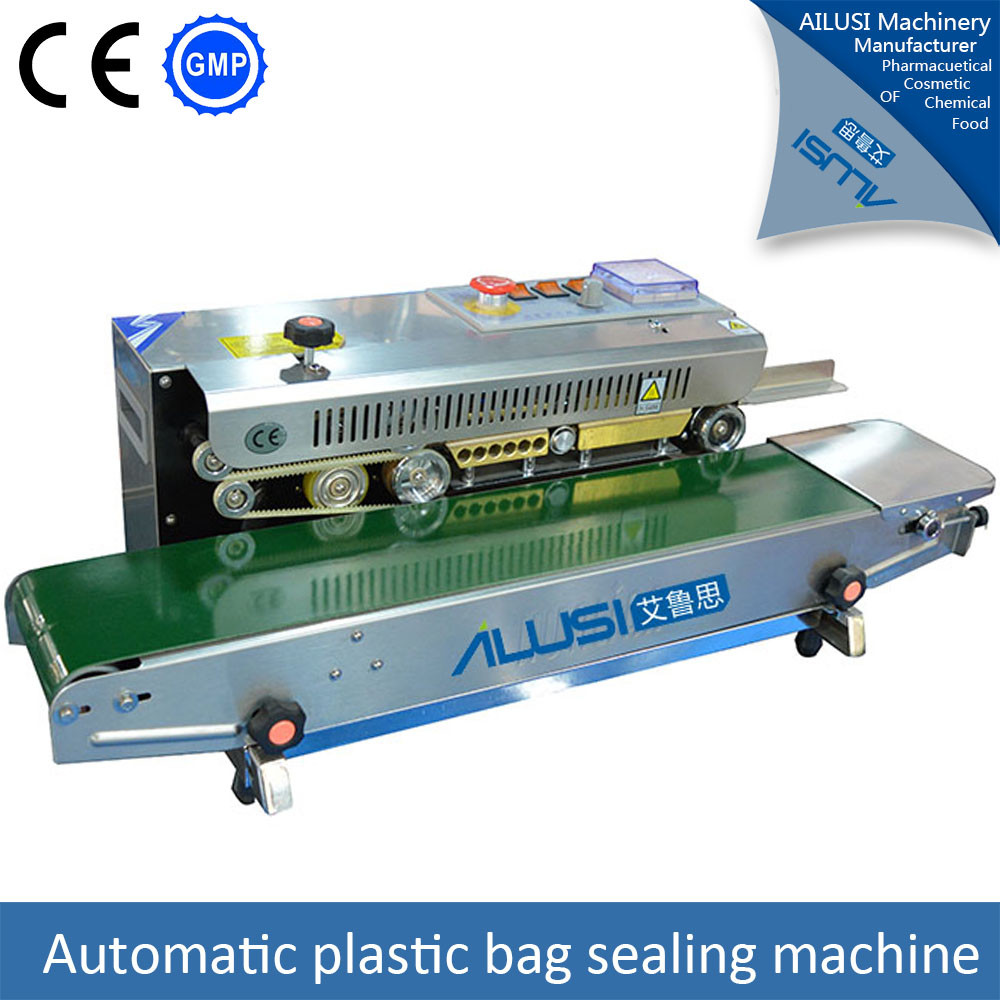 220V Sealing Packaging Machine , continuous band sealer machine 0.12M/mins