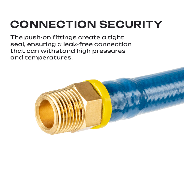 Factory 3/4 Inch 19 mm Multi Use Wearing Resistant Quick Connect Oil Resistant Gas Tight NBR Rubber DIY Push Lock Hose