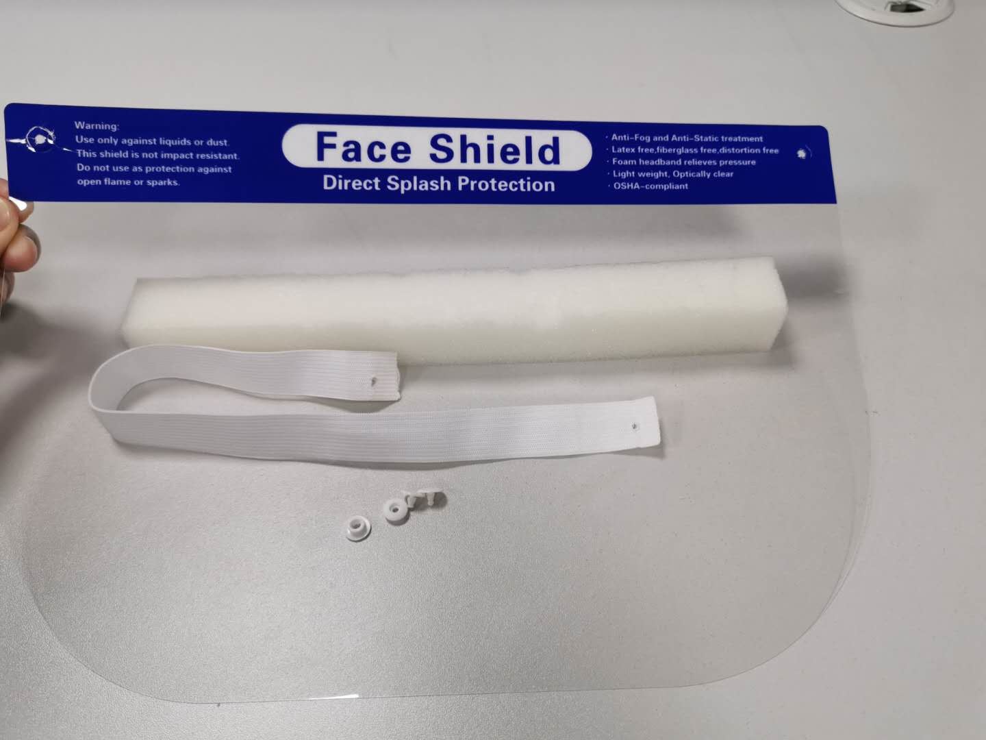 Face Shield Anti Fog PET Film 0.2mm 0.25mm Clear Plastic Sheeting Roll