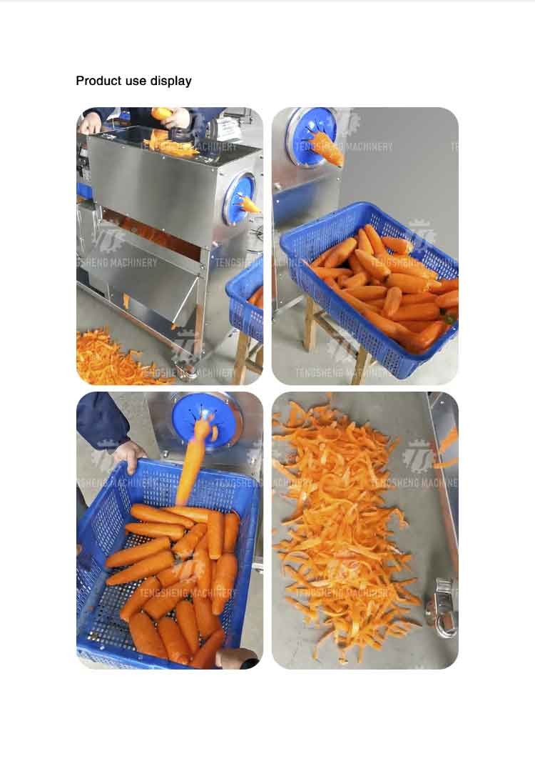 110KG Carrot peeler central kitchen distribution processing high yield radish peeler