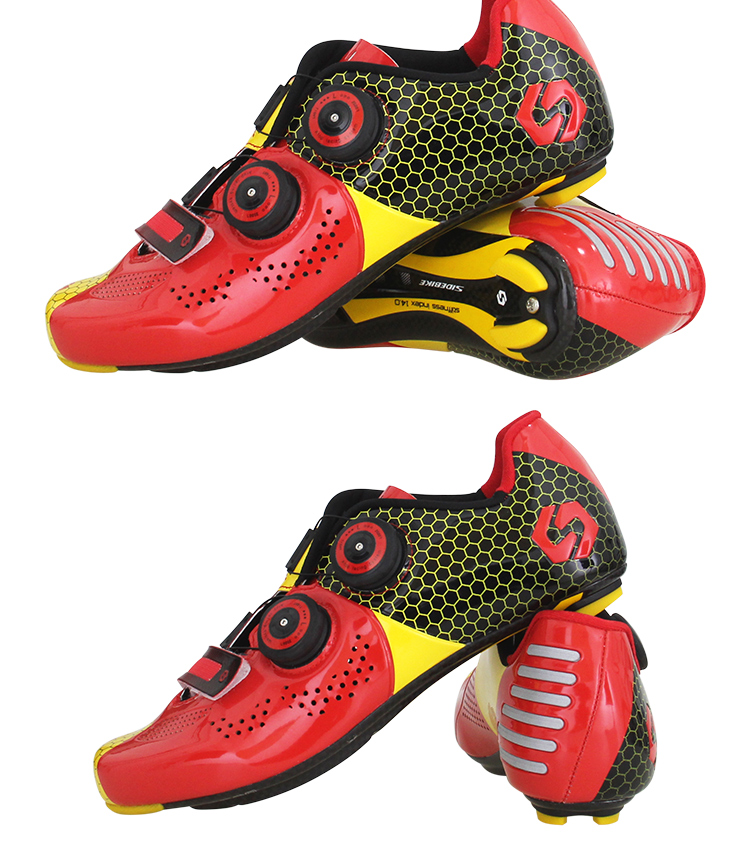 Self Locking Road Racing Bicycle Shoes , Road Cycling Boots OEM / ODM Accept