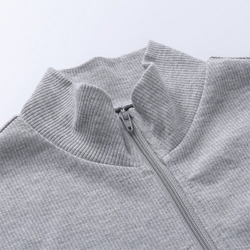 OEMmaufactory Autumn New Slim Solid Sympotic cotton v-neck Long -sleeved Top
