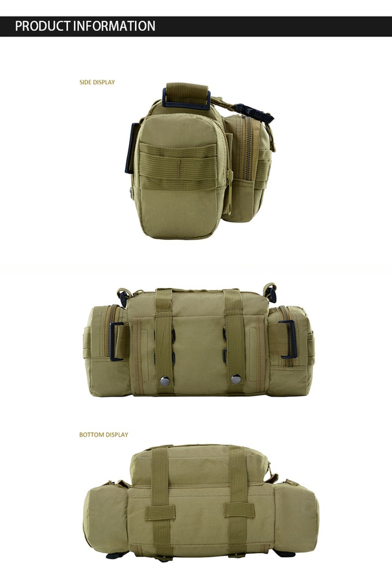 Traveling Camping Hiking Trekking Essential Durable Green Rucksack Backpack Molle Pack