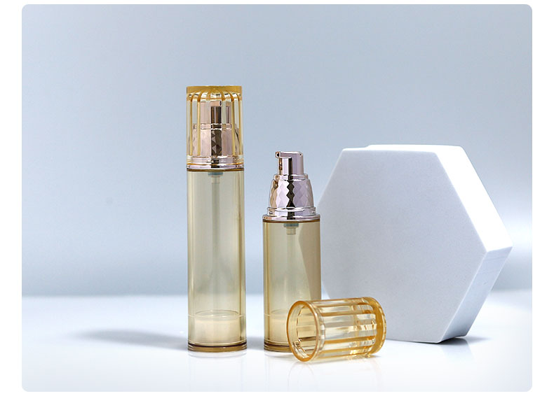AS Collar 20lm 30ml 50lm Airless Pump Spray Bottle for Sunscreen and Vacuum Cream Pump Bottle in Cosmetic Packaging