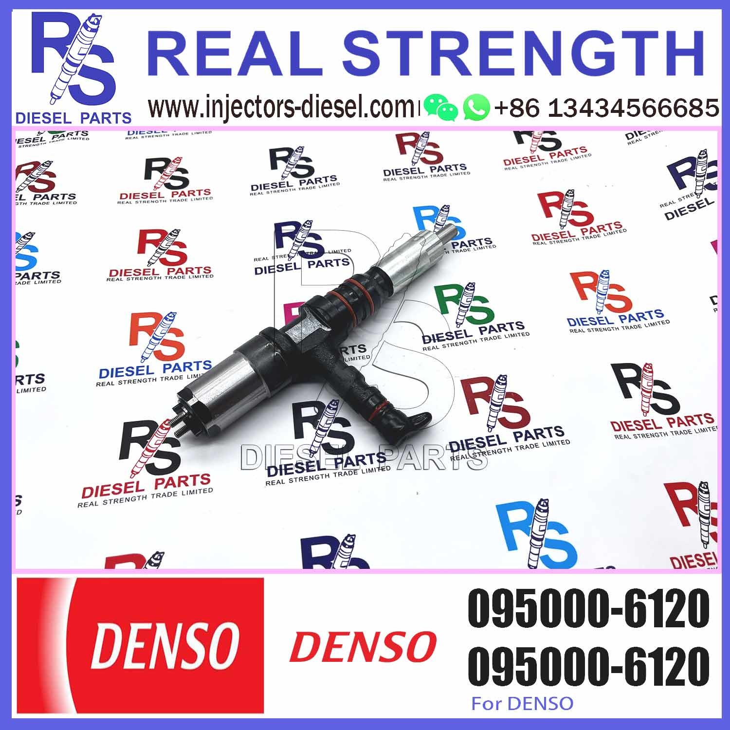 Diesel Common Rail Fuel Injector 095000-6120 For Komatsu PC600 Excavator 6261-11-3100 injector diesel