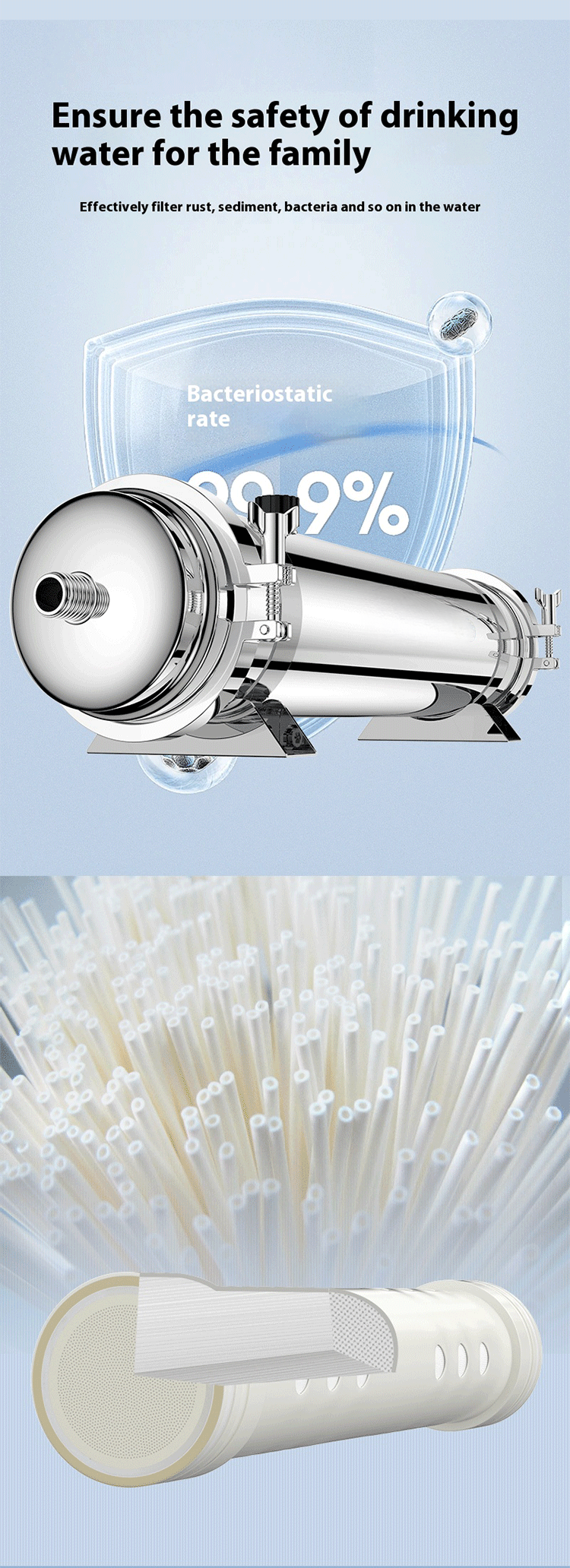 Horizontal Backwash Water Filter For Families Swimming Pools Factories