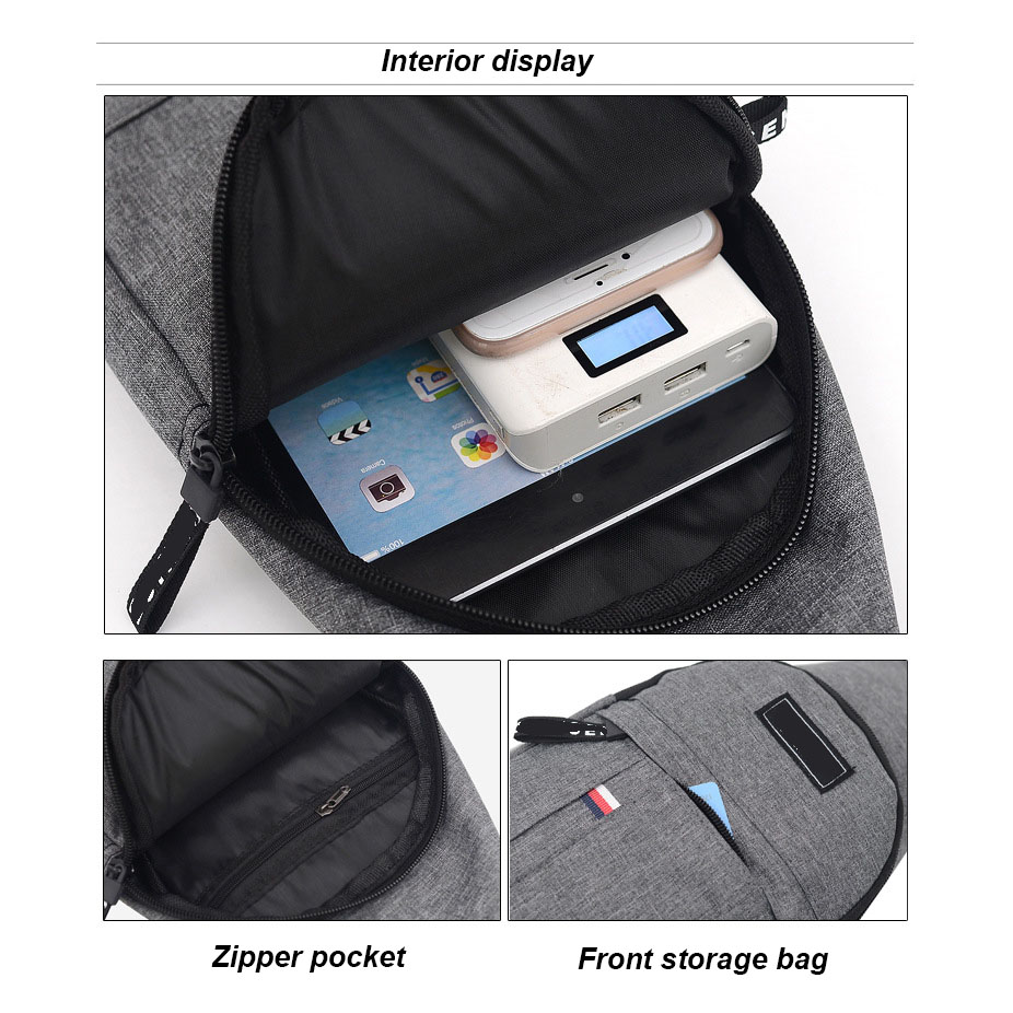 Mountaineering Cross Shoulder Sports Bag Custom Size Small Crossbody Gym Bag