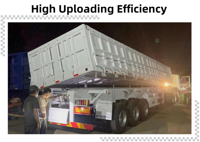 TITAN 3 Axle 12M 45 Cube Side Tipper Trailer for Sale New 34 Ton Side Tipper Trailers for Sale