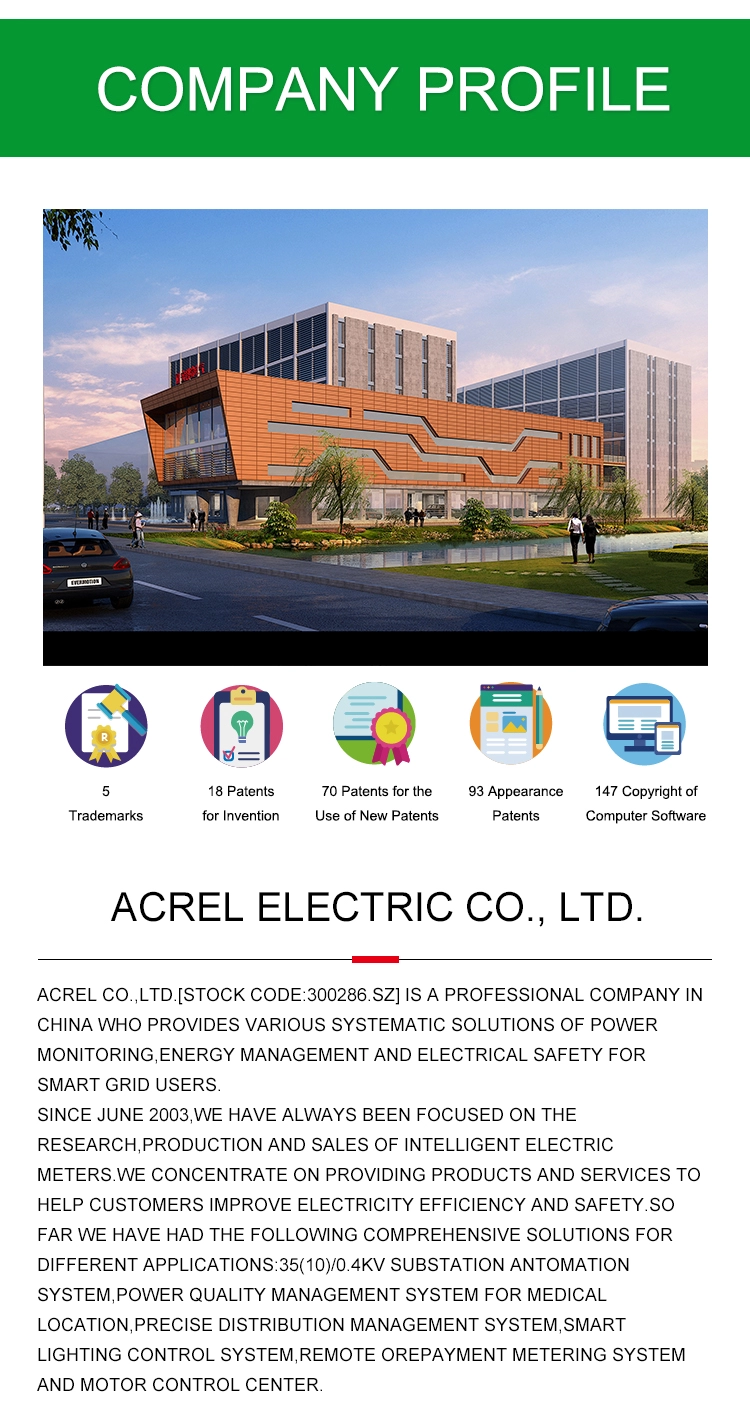Acrel 300286.SZ Din Rail Energy Meter Single Phase With One CT ACR10R-D16TE